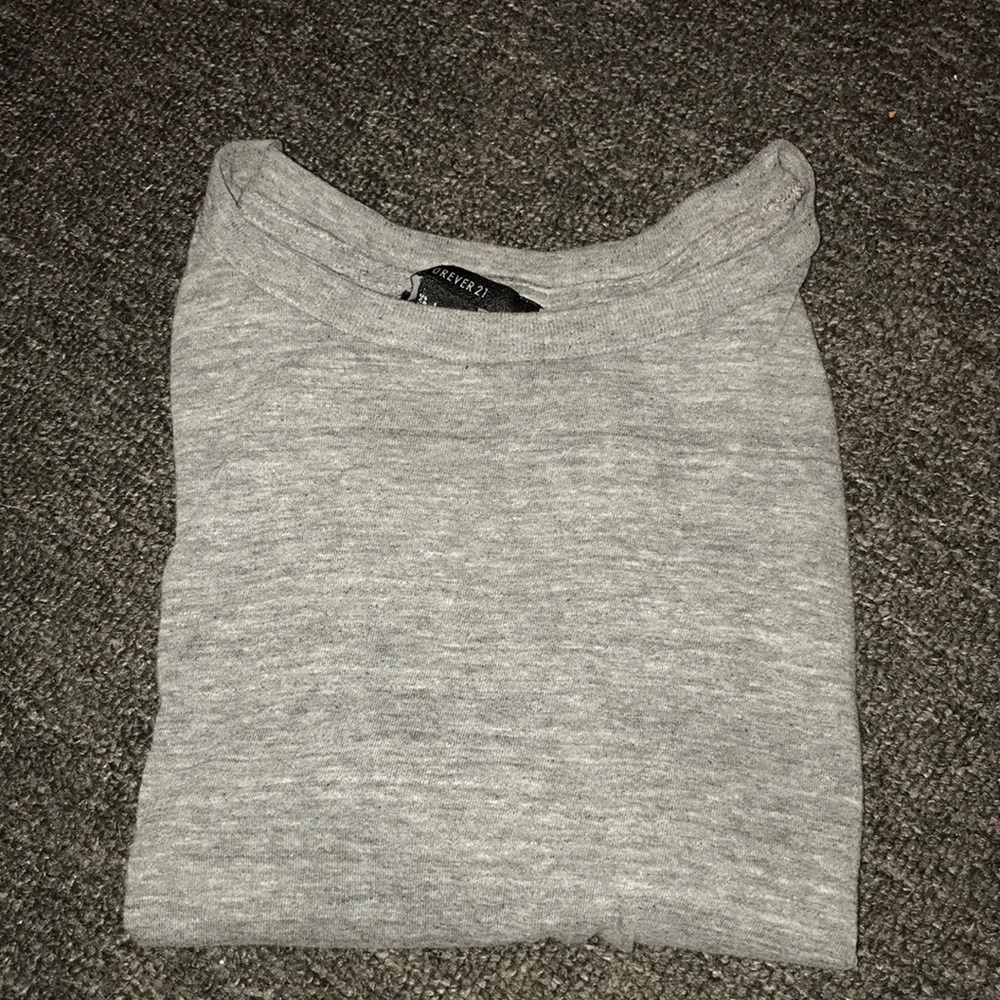 Grey crop top